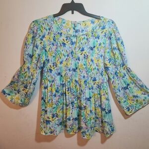 Vibrant Floral Women's Blouse
